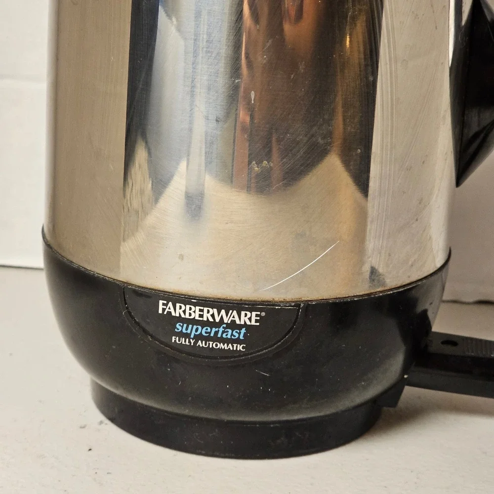 MCM Farberware Superfast Automatic 12 Cup Electric Percolator Stainless Steel